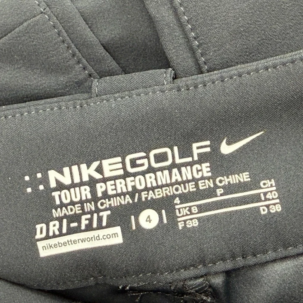 Nike Golf Tour Performance Dri-FIT Skort Black Size 4 Activewear Skirt